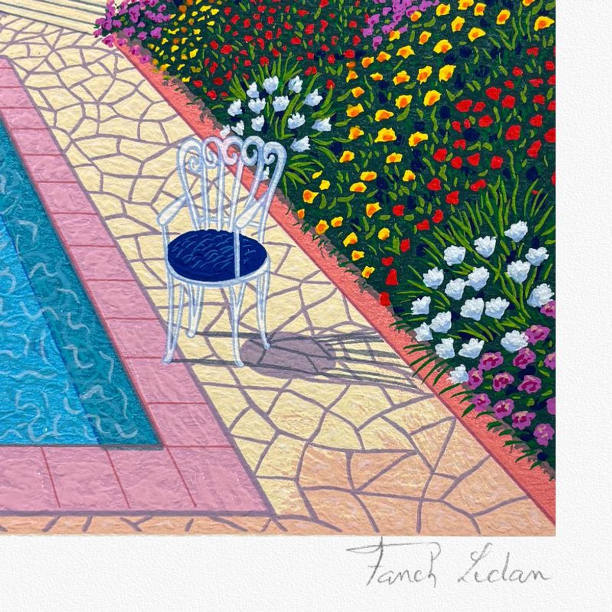 Fanch Ledan, "A View from the Studio" Limited Edition Serigraph, AP Numbered and Hand Signed with Letter of Authenticity.