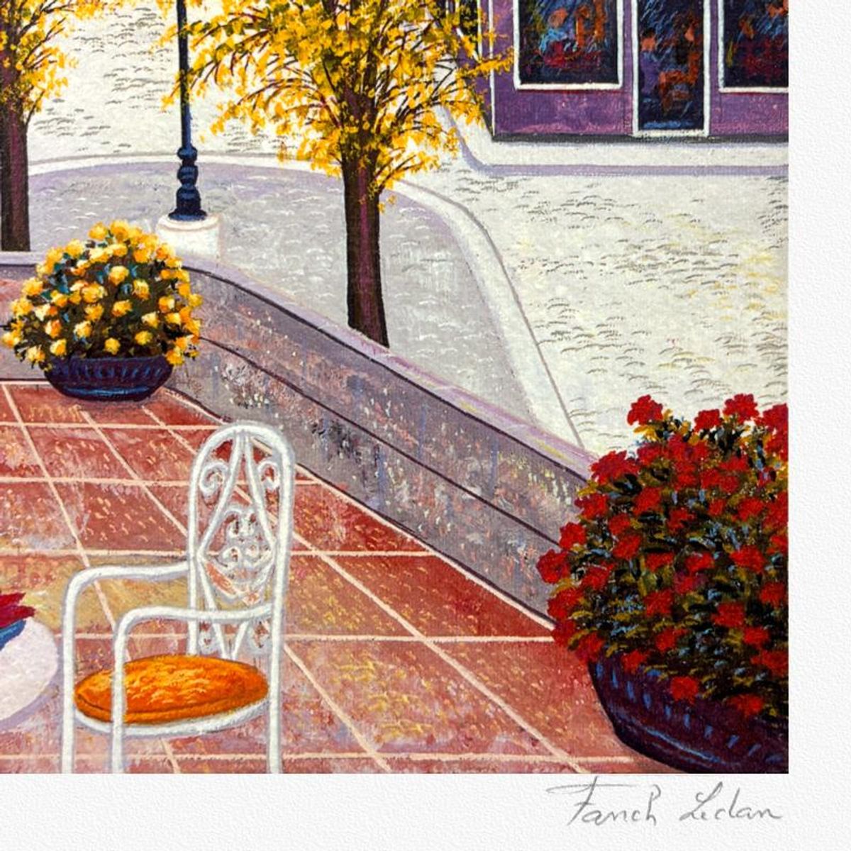 Fanch Ledan, "Hotel Furstemberg" Limited Edition Serigraph, Numbered and Hand Signed with Letter of Authenticity.
