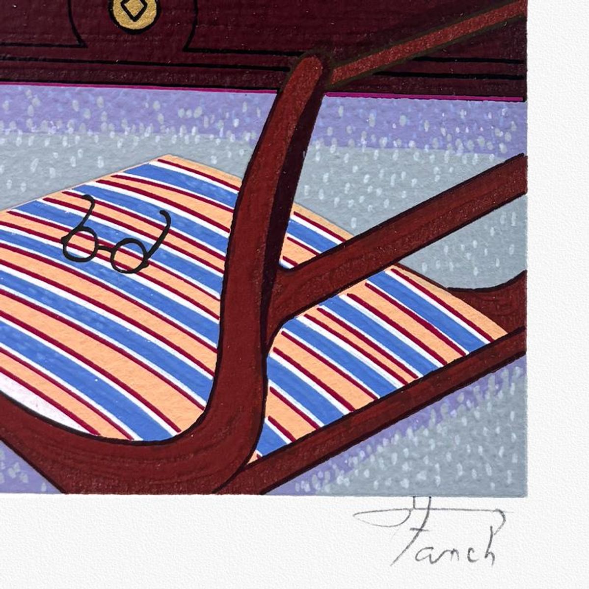 Fanch Ledan, "La Longueur" Limited Edition Serigraph, AP Numbered and Hand Signed with Letter of Authenticity.