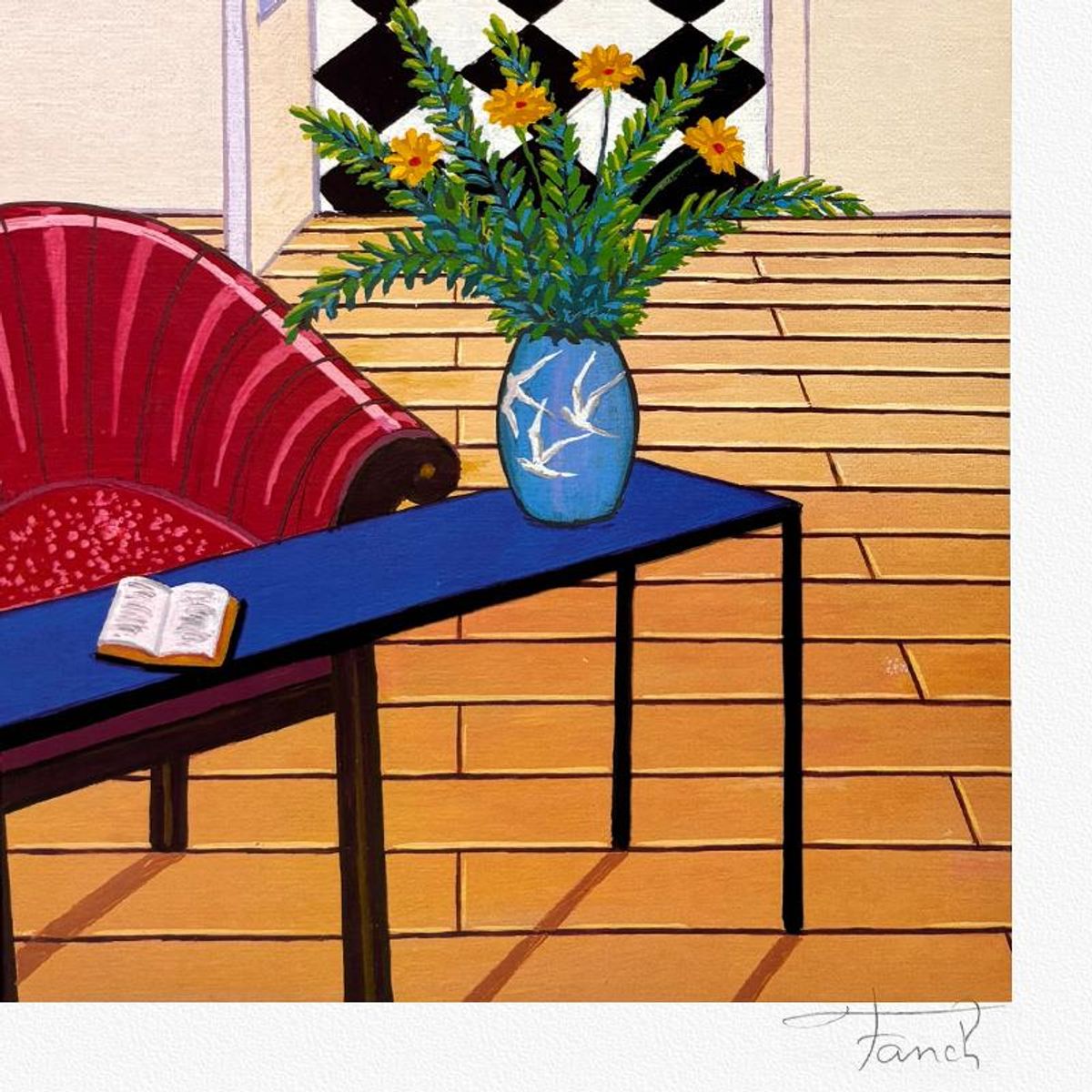 Fanch Ledan, "Above Malibu" Limited Edition Serigraph, EA Numbered and Hand Signed with Letter of Authenticity.