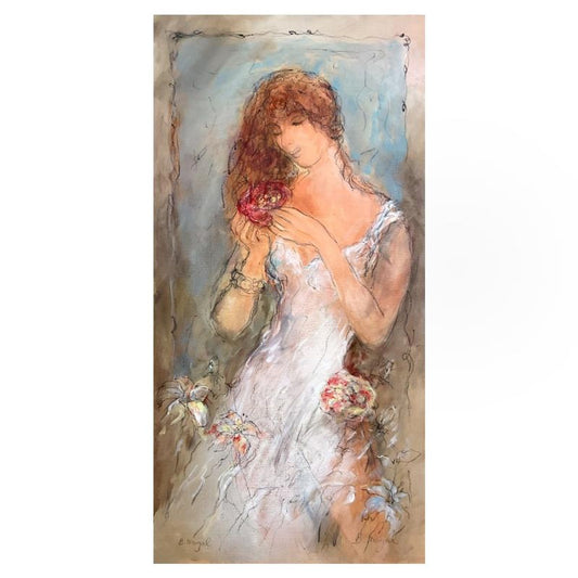 Batia Magal, Original Acrylic Painting on Canvas, Hand Signed with Letter of Authenticity.