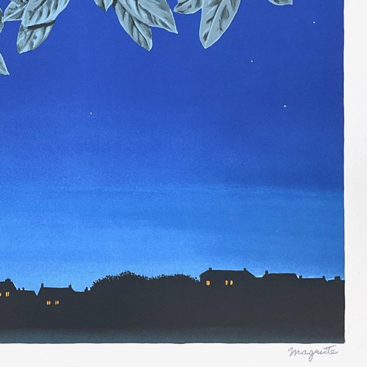 Rene Magritte 1898-1967 (After), "La Page Blanche (The White Page)" Framed Limited Edition Lithograph, Estate Signed and Numbered 122/275 with Certificate of Authenticity.