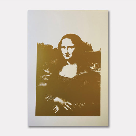 After Andy Warhol- SIlkscreen on Museum Board "Mona Lisa #1"