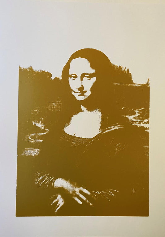 After Andy Warhol- SIlkscreen on Museum Board "Mona Lisa #1"