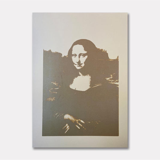 After Andy Warhol- SIlkscreen on Vellum Paper "Mona Lisa #3"