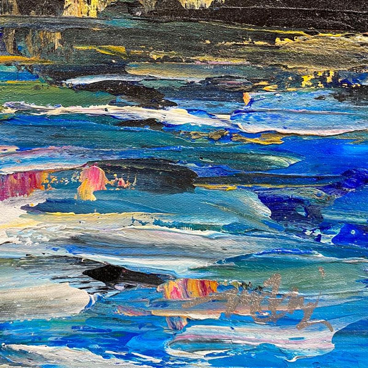 Mani, Original Acrylic Painting on Canvas, Hand Signed with Letter of Authenticity.
