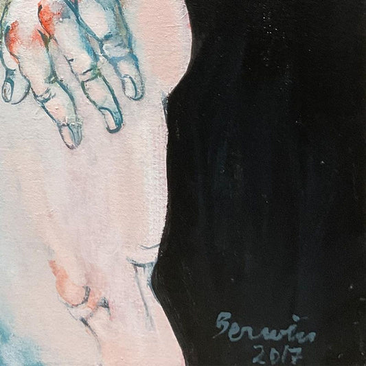 Milton Berwin (1925-2023), Original Painting on Canvas (50" x 66"), Hand Signed with Letter of Authenticity.
