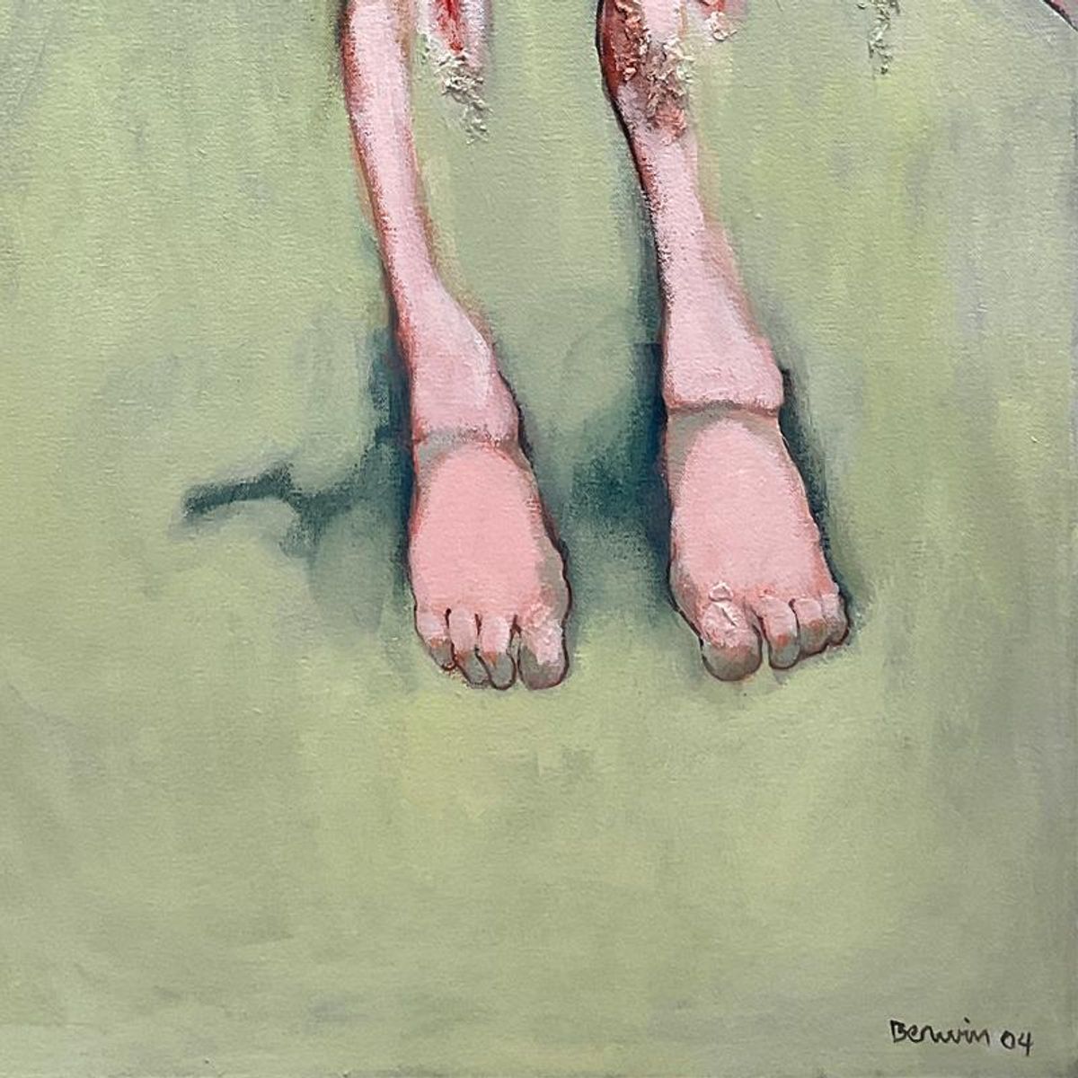 Milton Berwin (1925-2023), Original Painting on Canvas (62" x 48"), Dated 2004 and Hand Signed with Letter of Authenticity.
