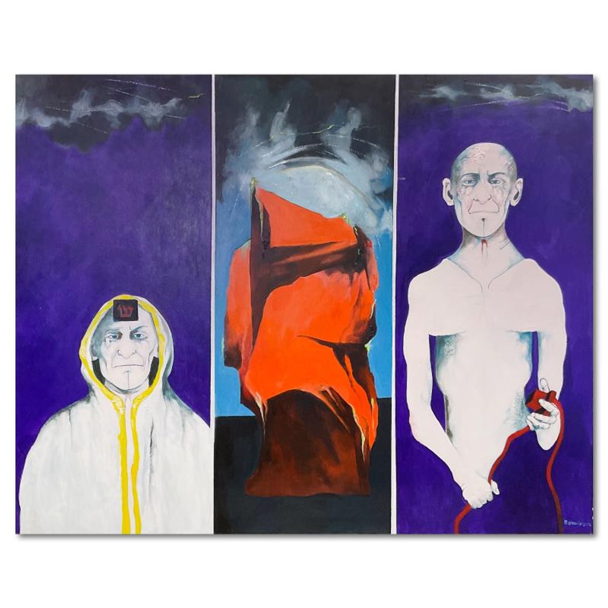 Milton Berwin (1925-2023), Original Painting on Canvas (48" x 60"), Hand Signed with Letter of Authenticity.