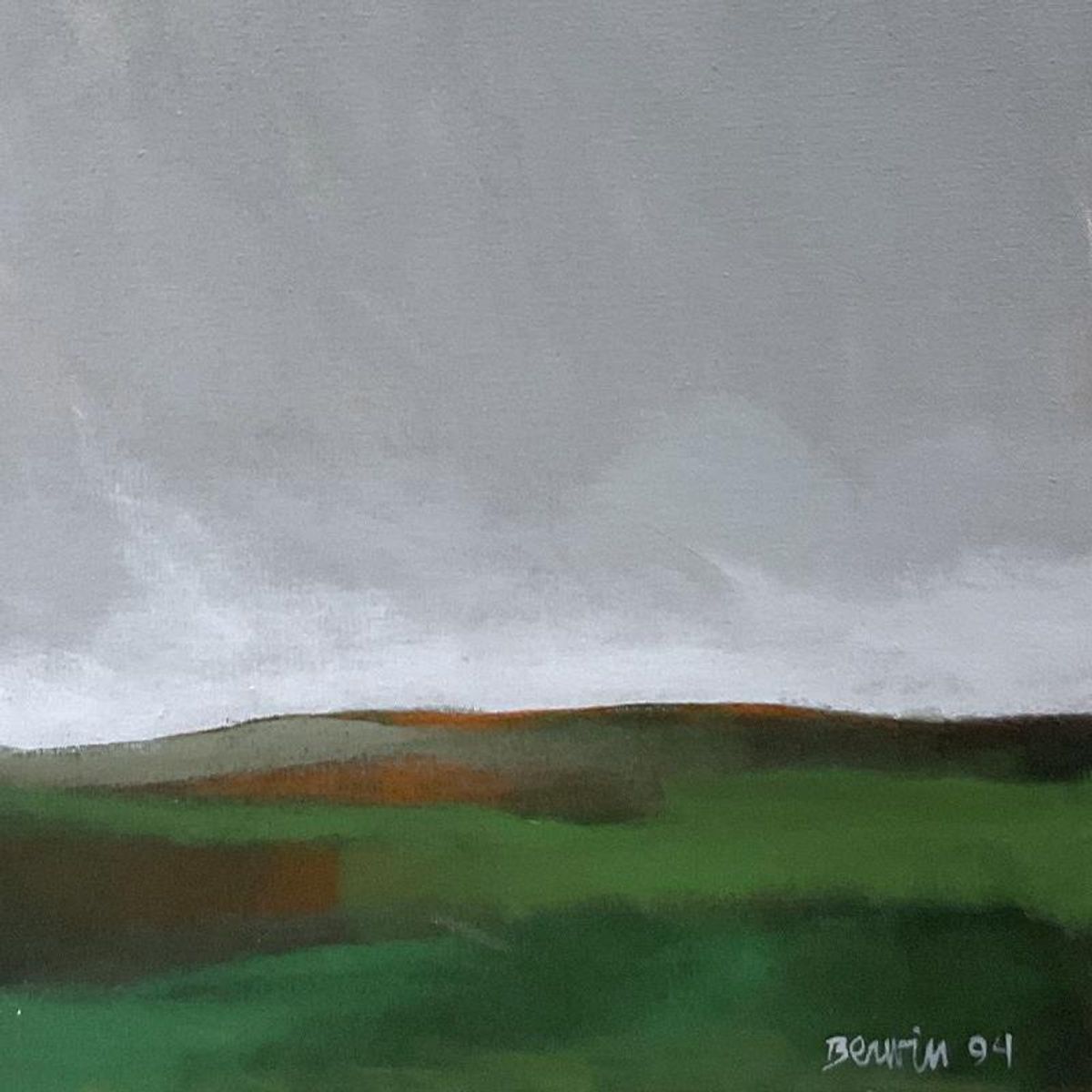 Milton Berwin (1925-2023), Original Painting on Canvas (60" x 48"), Dated 1994 and Hand Signed with Letter of Authenticity.
