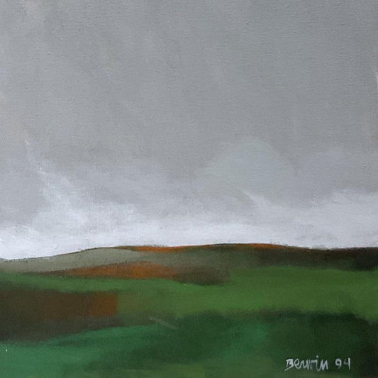 Milton Berwin (1925-2023), Original Painting on Canvas (60" x 48"), Dated 1994 and Hand Signed with Letter of Authenticity.