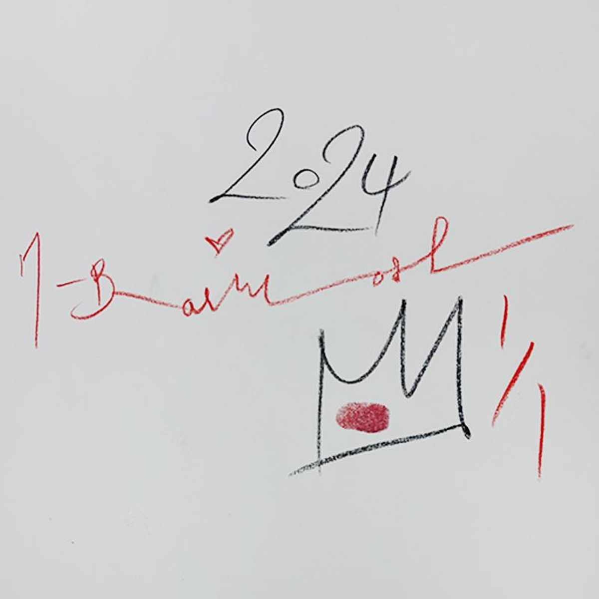 Mr Brainwash, "Love Above All" Framed Unique (UNQ) Mixed Media, Hand Signed with Certificate of Authenticity.