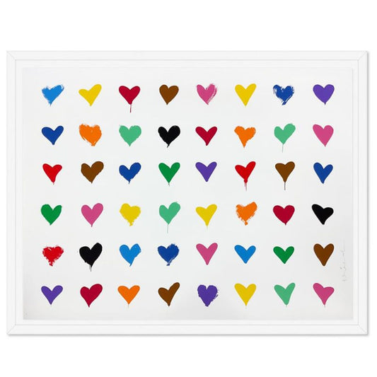 Mr. Brainwash, "All You Need is HE[ART]" Framed Limited Edition Silk Screen Studio Proof (50" x 62"), Hand Signed with Certificate of Authenticity