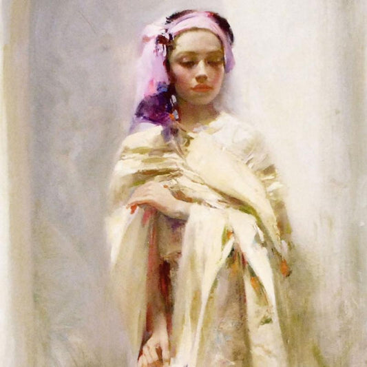 Pino (1939-2010), "The Silk Shawl" Limited Edition on Canvas, Numbered and Hand Signed with Certificate of Authenticity.