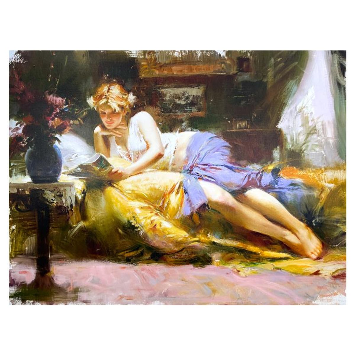 #1 in Edition: Pino (1939-2010), "My Favorite Time" Limited Edition on Canvas, HC Numbered 1/25 and Hand Signed with Certificate of Authenticity.