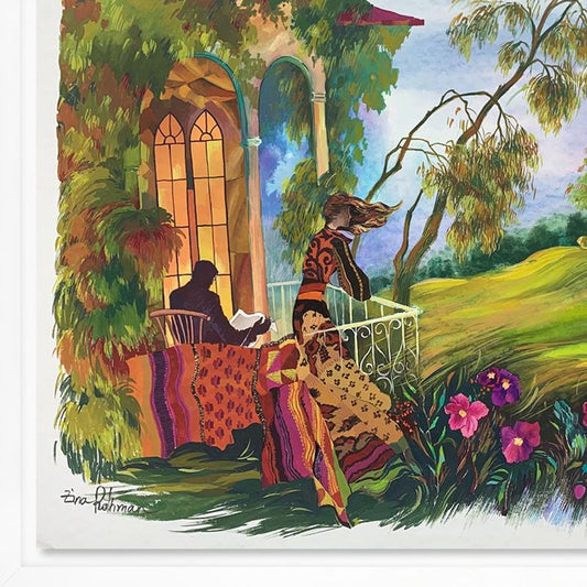 Zina Roitman, Framed Hand Signed Original Painting with Letter of Authenticity.