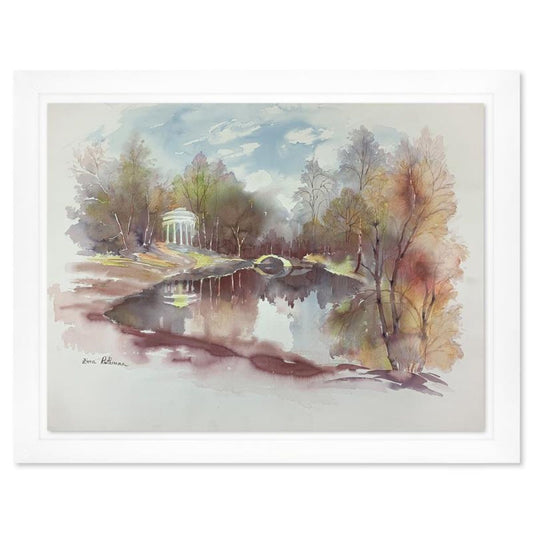 Zina Roitman, Framed Hand Signed Original Painting with Letter of Authenticity.