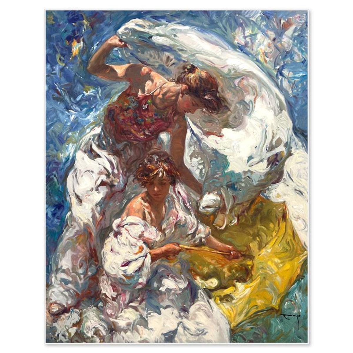 Royo, "Mediterraneo" Limited Edition Printer's Proof on Clay-Board (44" x 34"), Numbered 2/2 and Hand Signed with Letter of Authenticity.