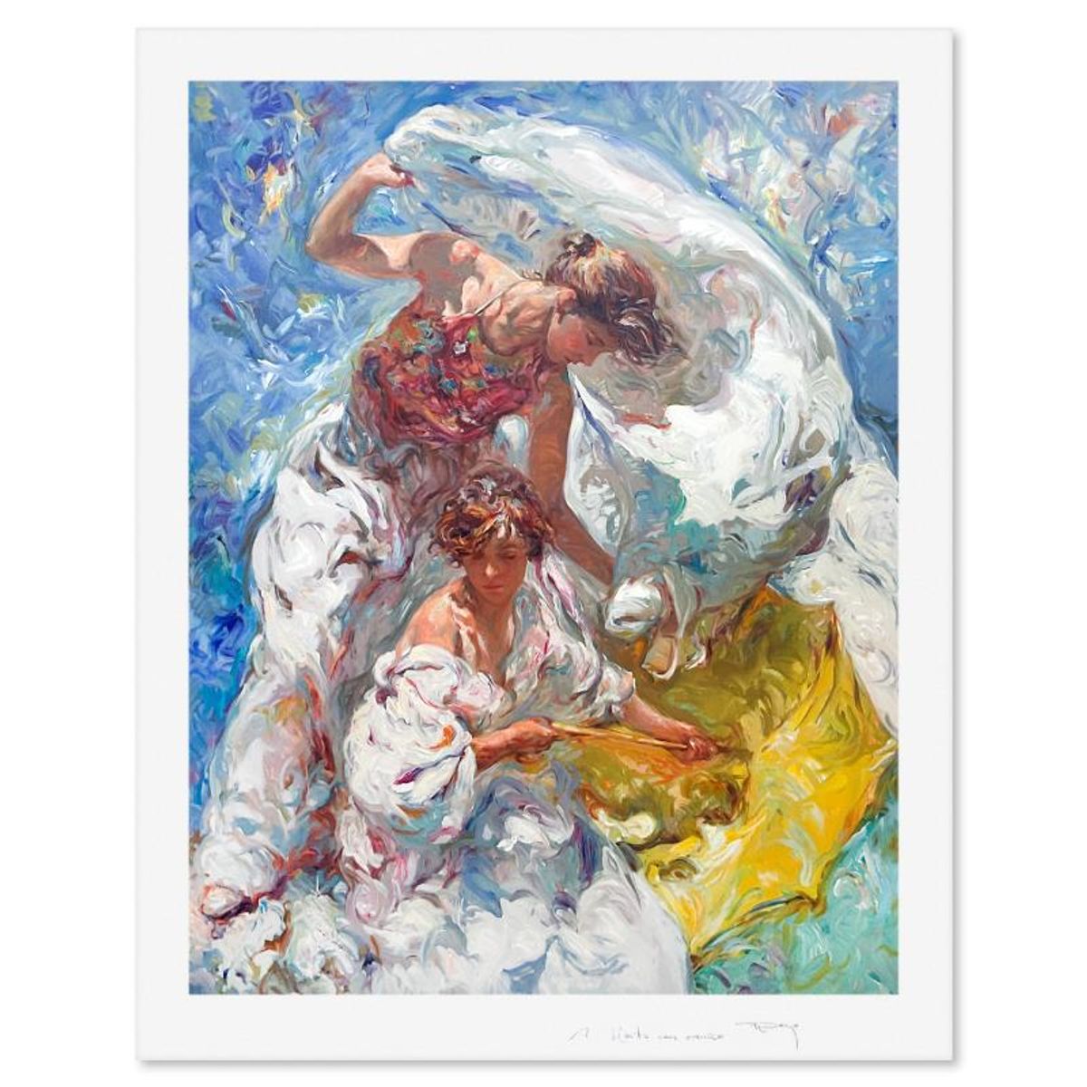 Royo, "Mediterraneo" Hand Signed Serigraph with Letter of Authenticity.