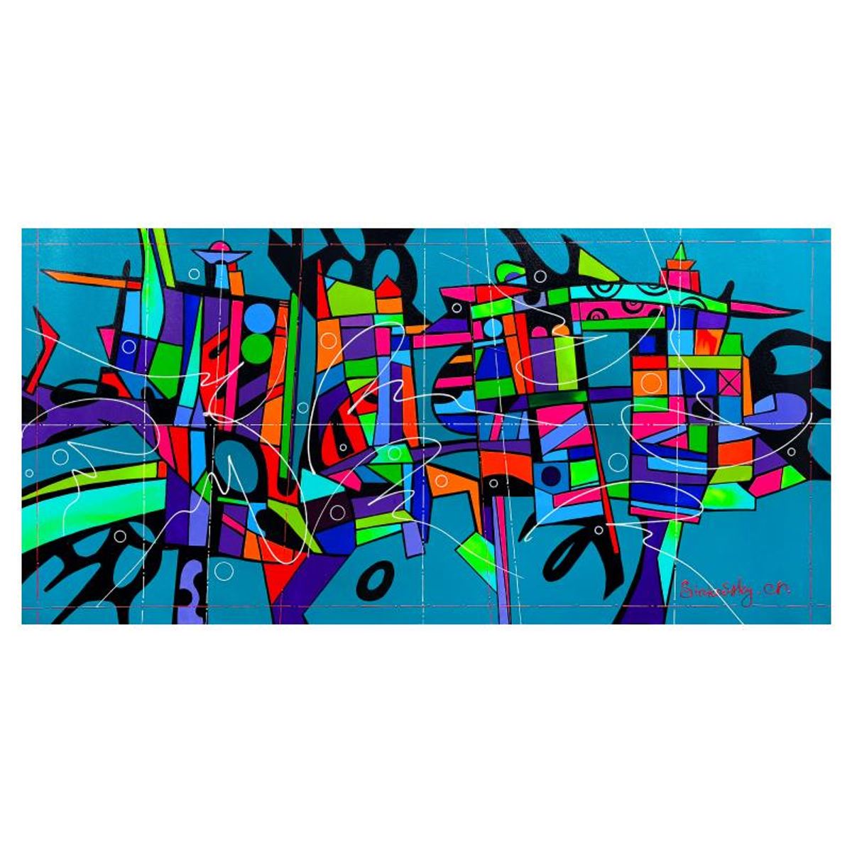 Natalia Sinkovsky, Original Acrylic Painting on Canvas, Hand Signed with Letter of Authenticity.