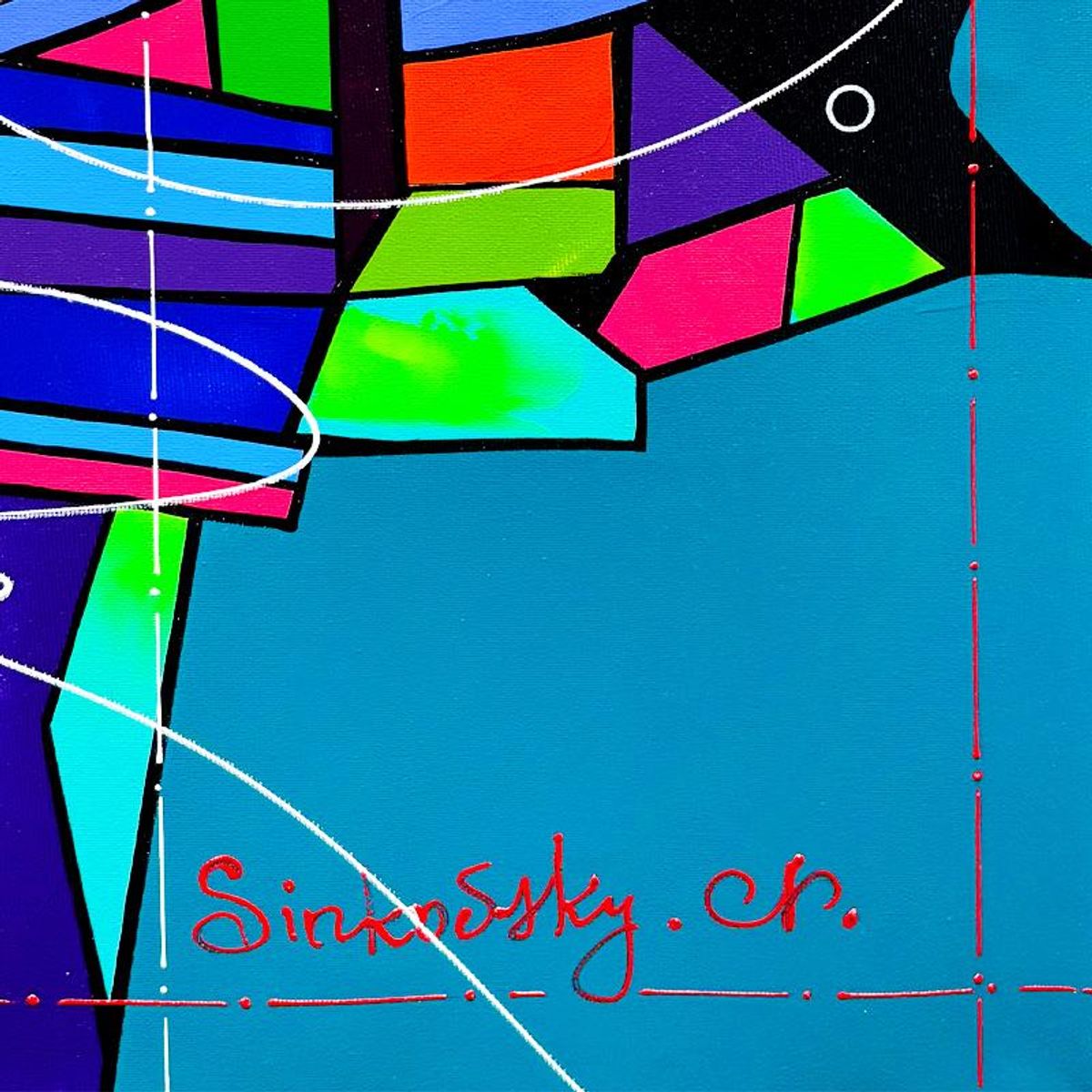 Natalia Sinkovsky, Original Acrylic Painting on Canvas, Hand Signed with Letter of Authenticity.