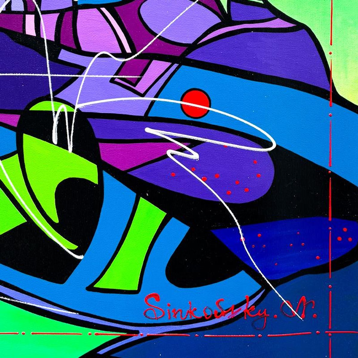 Natalia Sinkovsky, Original Acrylic Painting on Canvas, Hand Signed with Letter of Authenticity.
