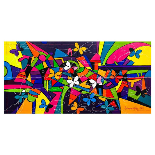 Natalia Sinkovsky, Original Acrylic Painting on Canvas, Hand Signed with Letter of Authenticity.