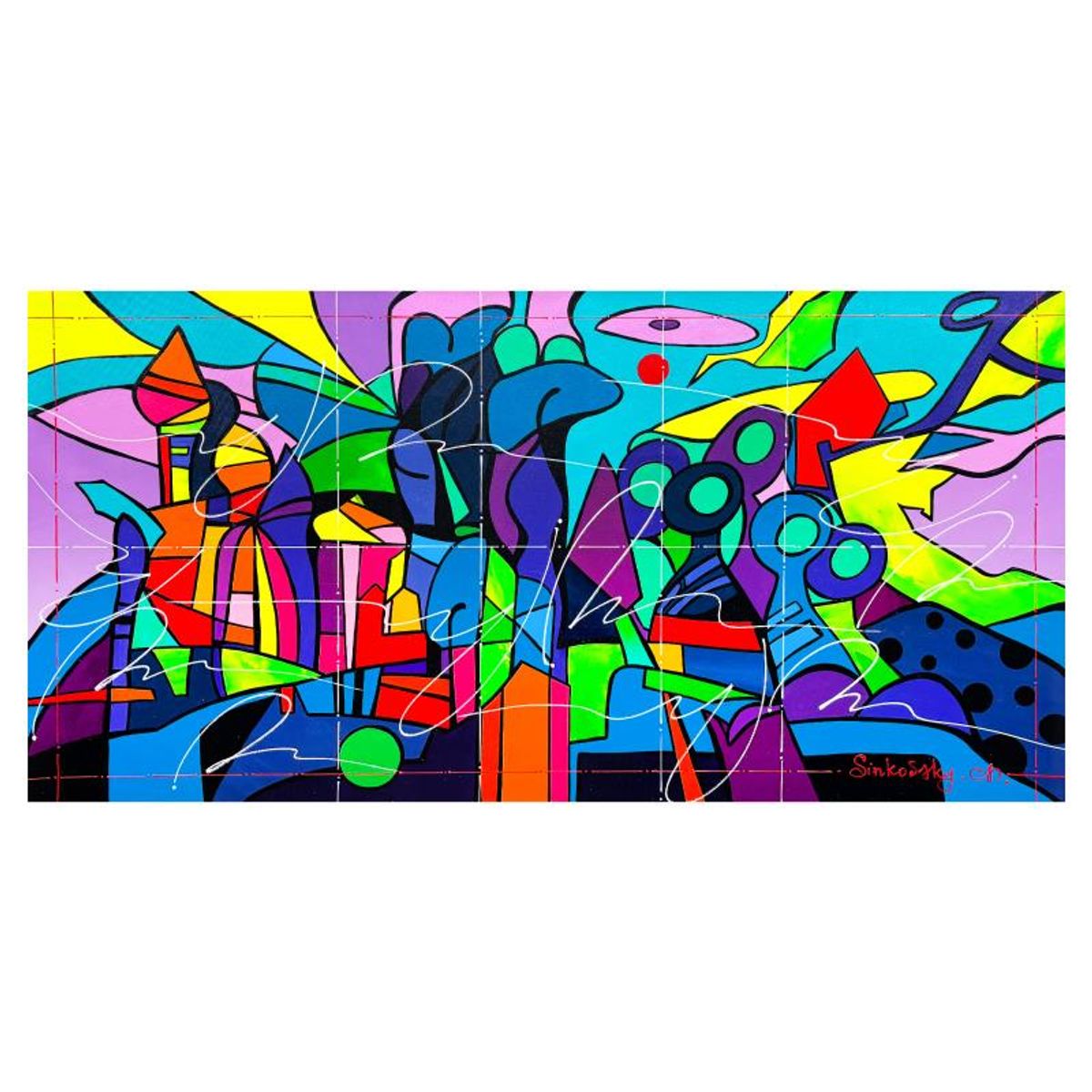 Natalia Sinkovsky, Original Acrylic Painting on Canvas, Hand Signed with Letter of Authenticity.