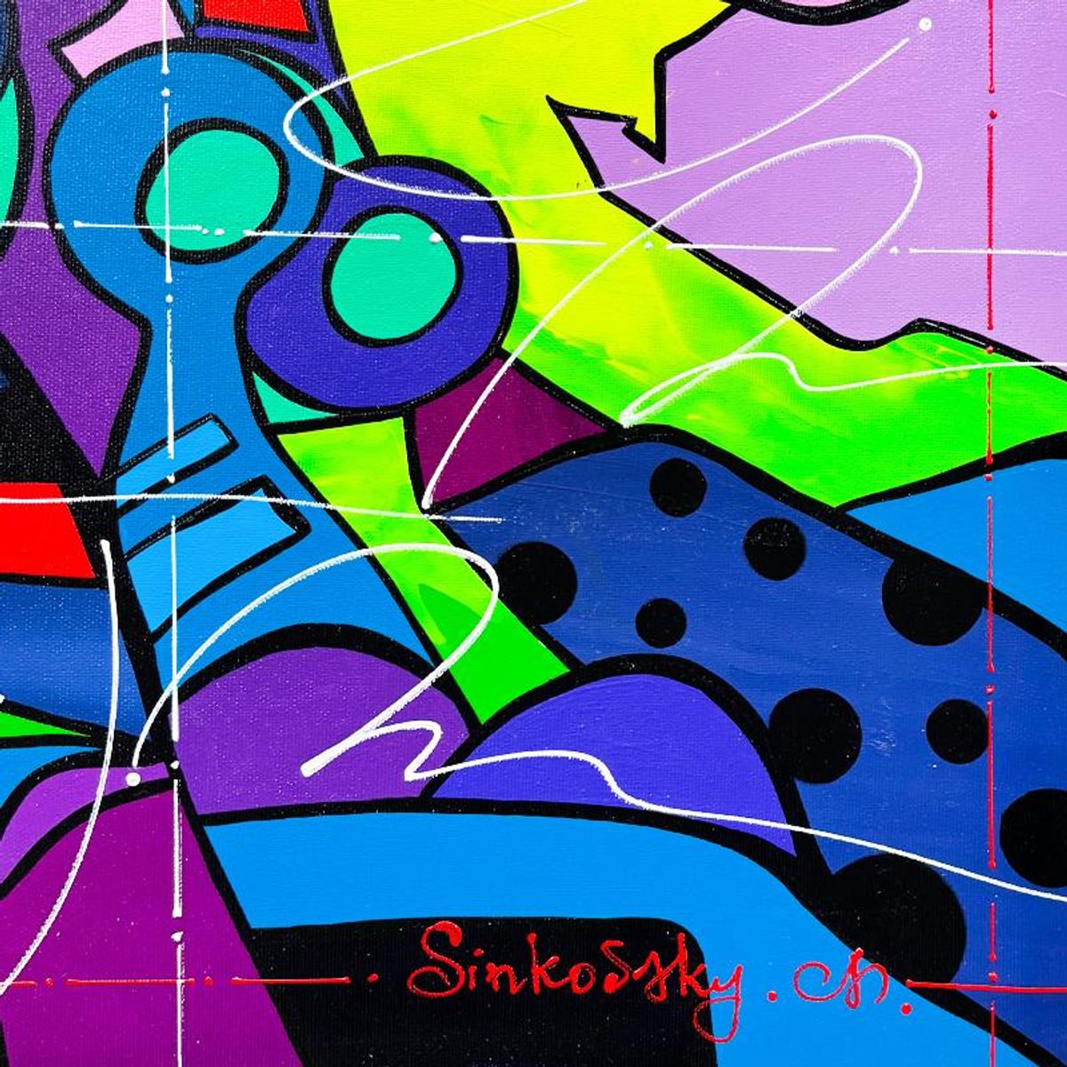 Natalia Sinkovsky, Original Acrylic Painting on Canvas, Hand Signed with Letter of Authenticity.