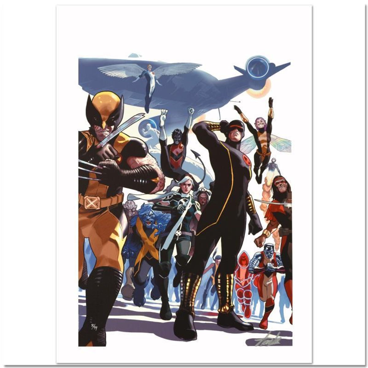 Stan Lee Signed, Marvel Comics "X-Men Legacy Annual #1" Limited Edition Canvas 2/99 with Certificate of Authenticity.