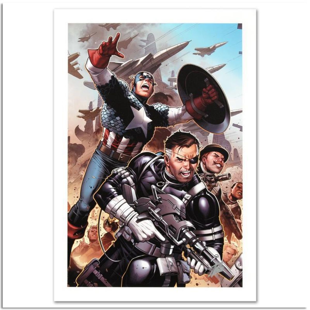 Stan Lee Signed, Marvel Comics "Secret Warriors #18" Limited Edition Canvas 7/99 with Certificate of Authenticity.