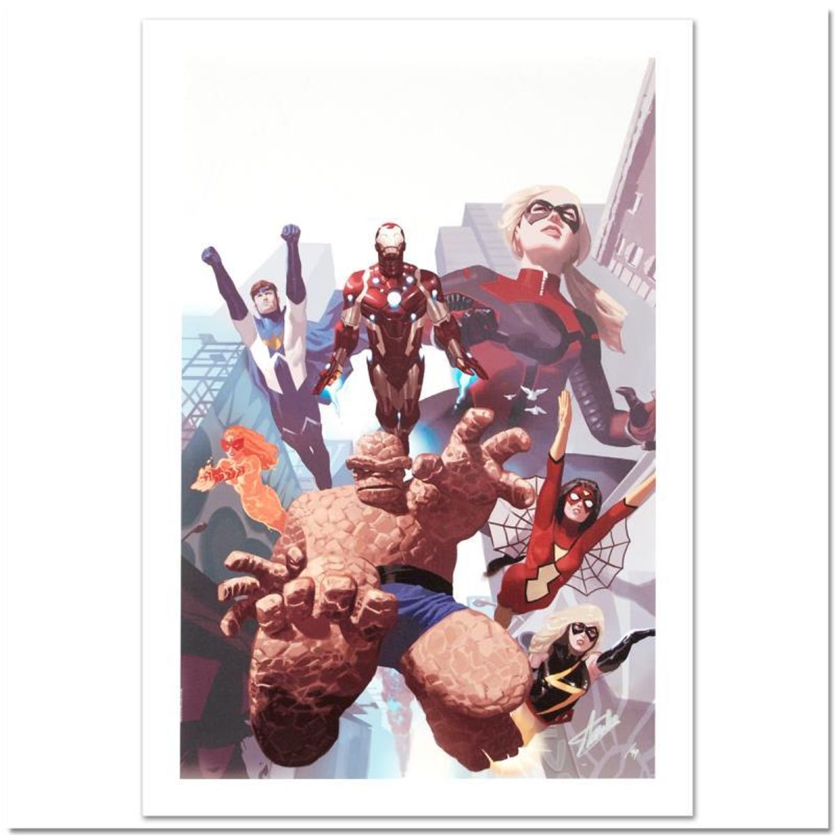 Stan Lee Signed, Marvel Comics "I Am An Avenger #4" Limited Edition Canvas, Numbered 2/99 with Certificate of Authenticity.