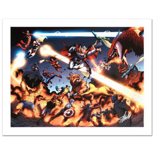 Stan Lee Signed, Marvel Comics "I Am An Avenger #4" Limited Edition Canvas, Numbered 5/99 with COA.