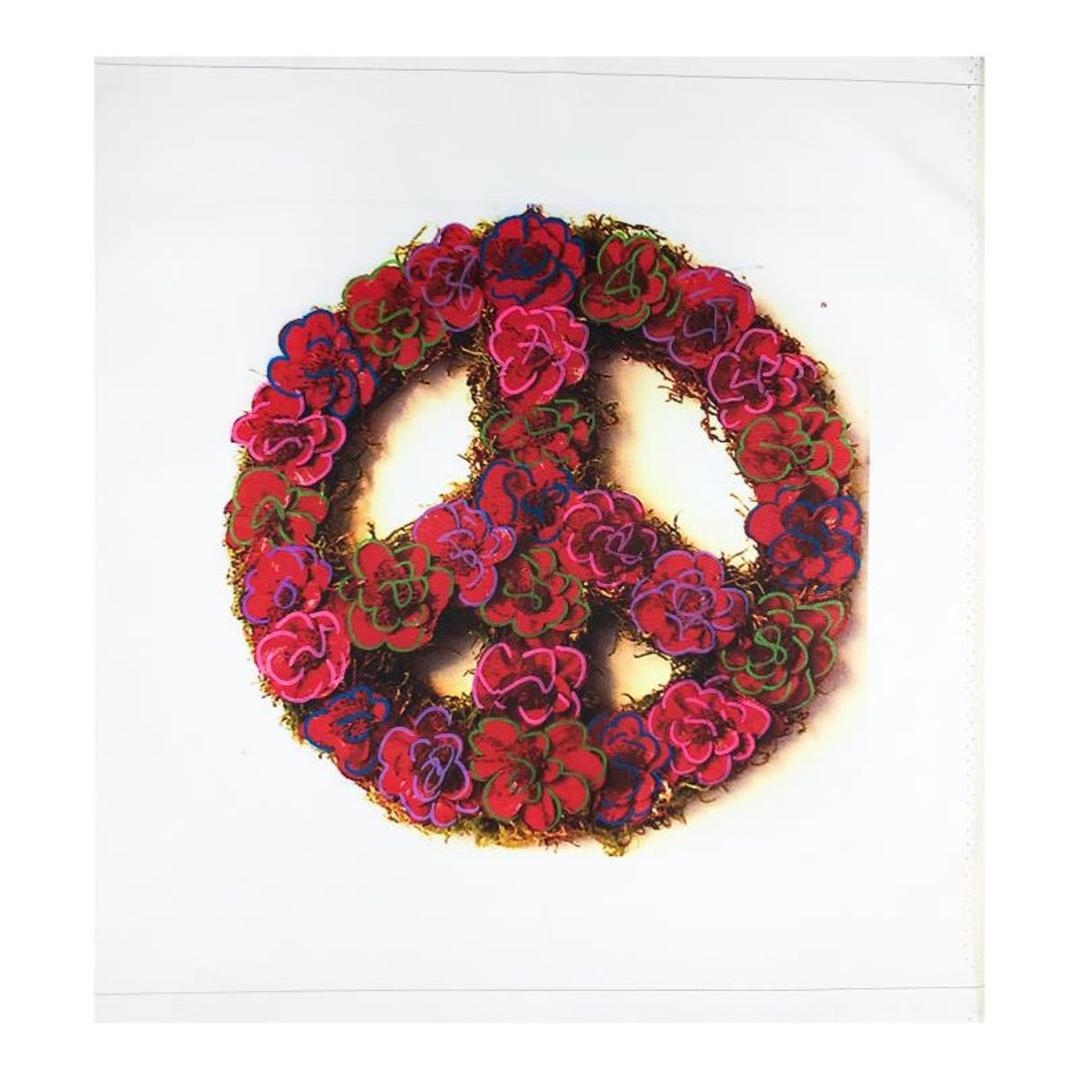 Steve Kaufman (1960-2010), "Peace" Hand Signed and Numbered Limited Edition Hand Pulled silkscreen mixed media on Canvas with LOA.