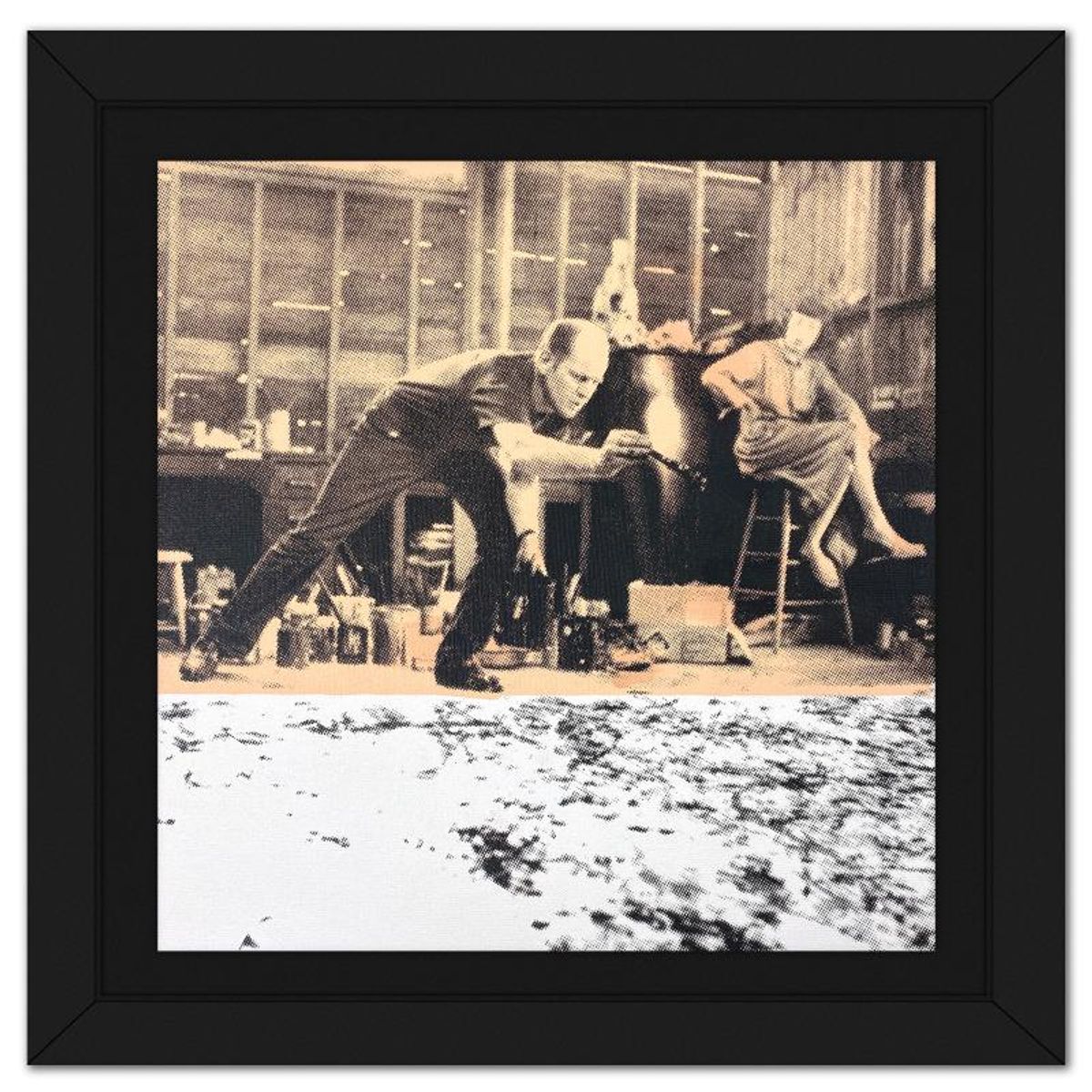 Steve Kaufman (1960-2010), "Jackson Pollock" Framed Hand Pulled Limited Edition Silscreen, Numbered AP 7/50 Inverso and Hand Signed with Letter of Authenticity