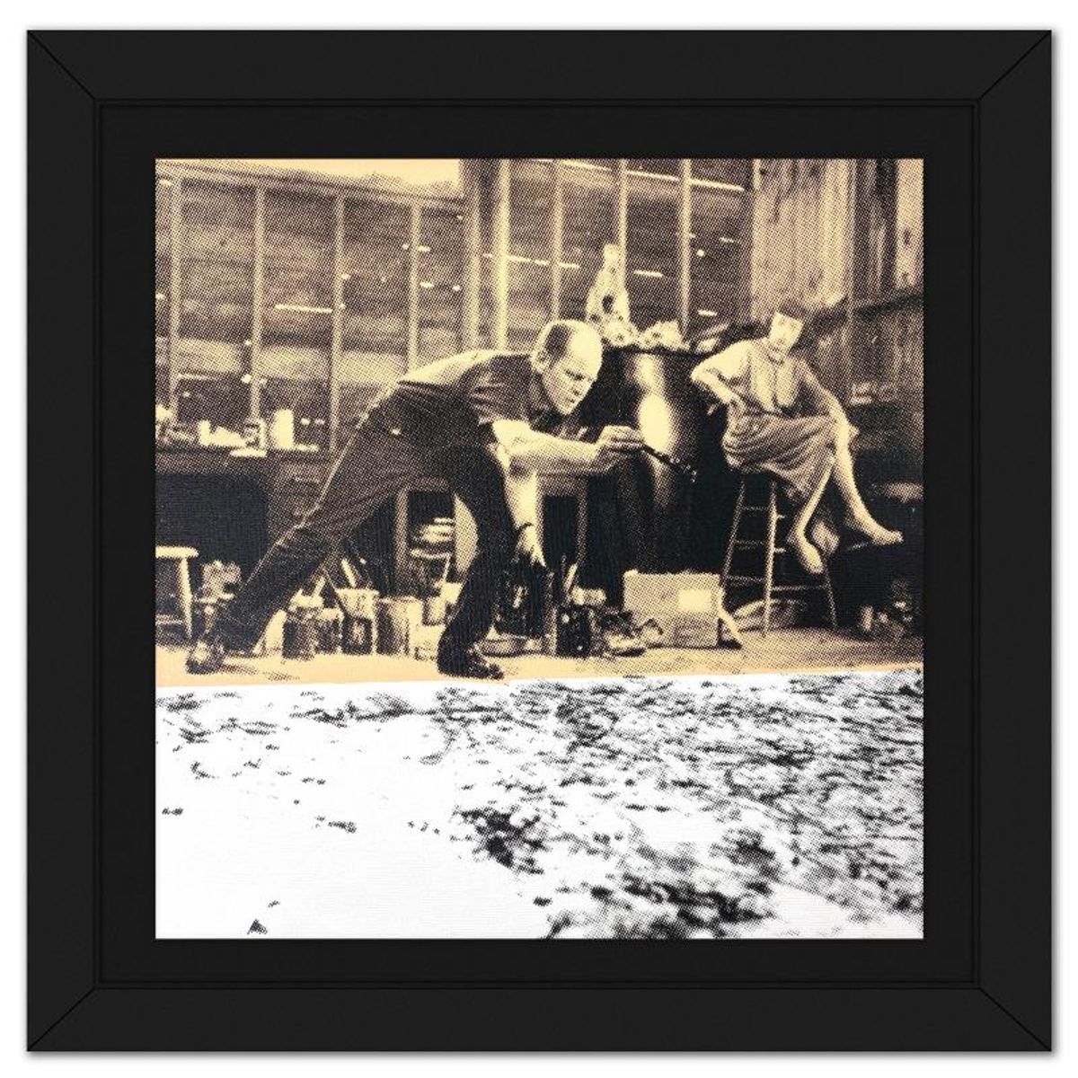Steve Kaufman (1960-2010), "Jackson Pollock" Framed Hand Pulled Limited Edition Silscreen, Numbered PP 17/50 Inverso and Hand Signed with Letter of Authenticity