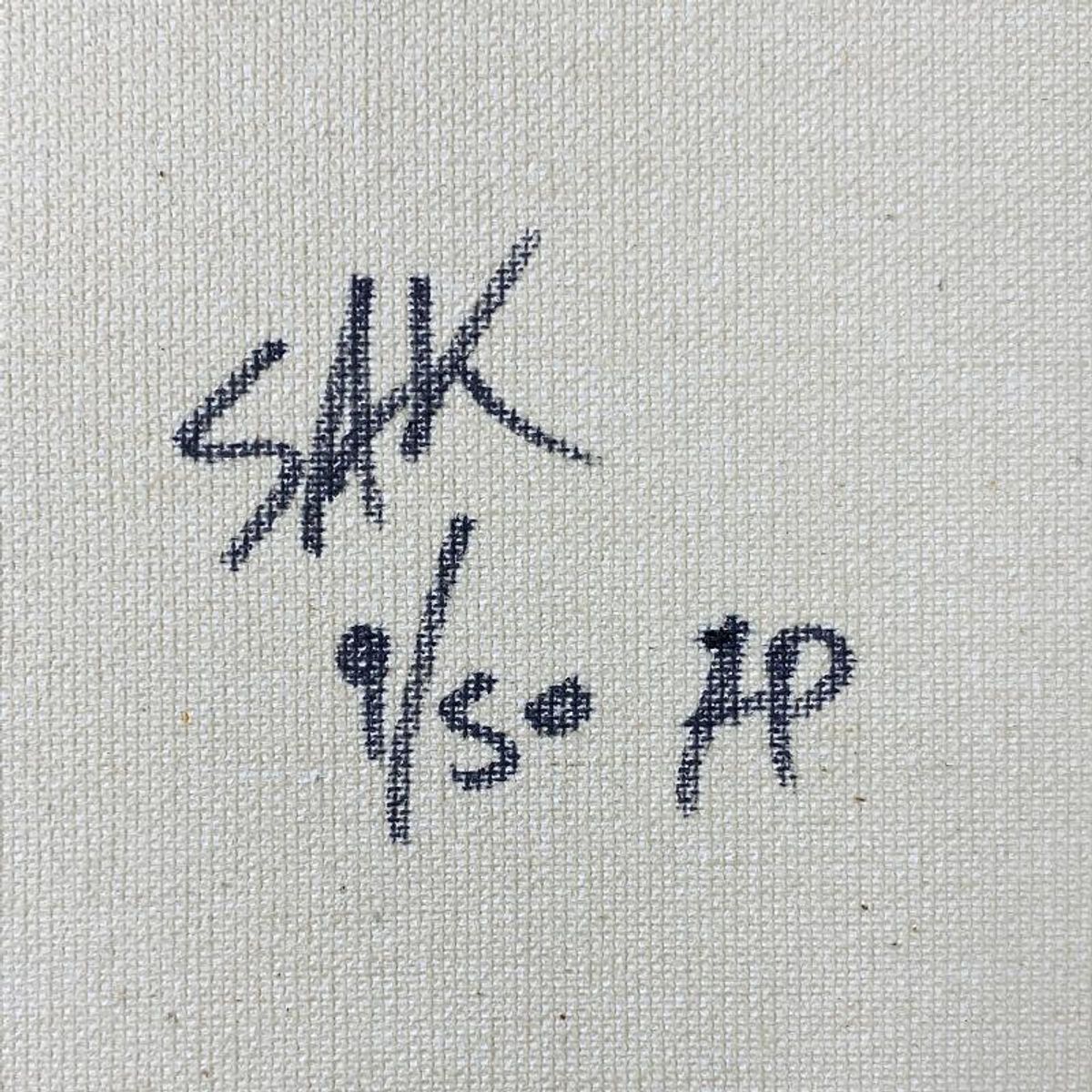 Steve Kaufman (1960-2010), "Jesus and the Angel" Framed Hand Embellished Limited Edition Silscreen, Numbered AP 9/50 Inverso and Hand Signed with Letter of Authenticity