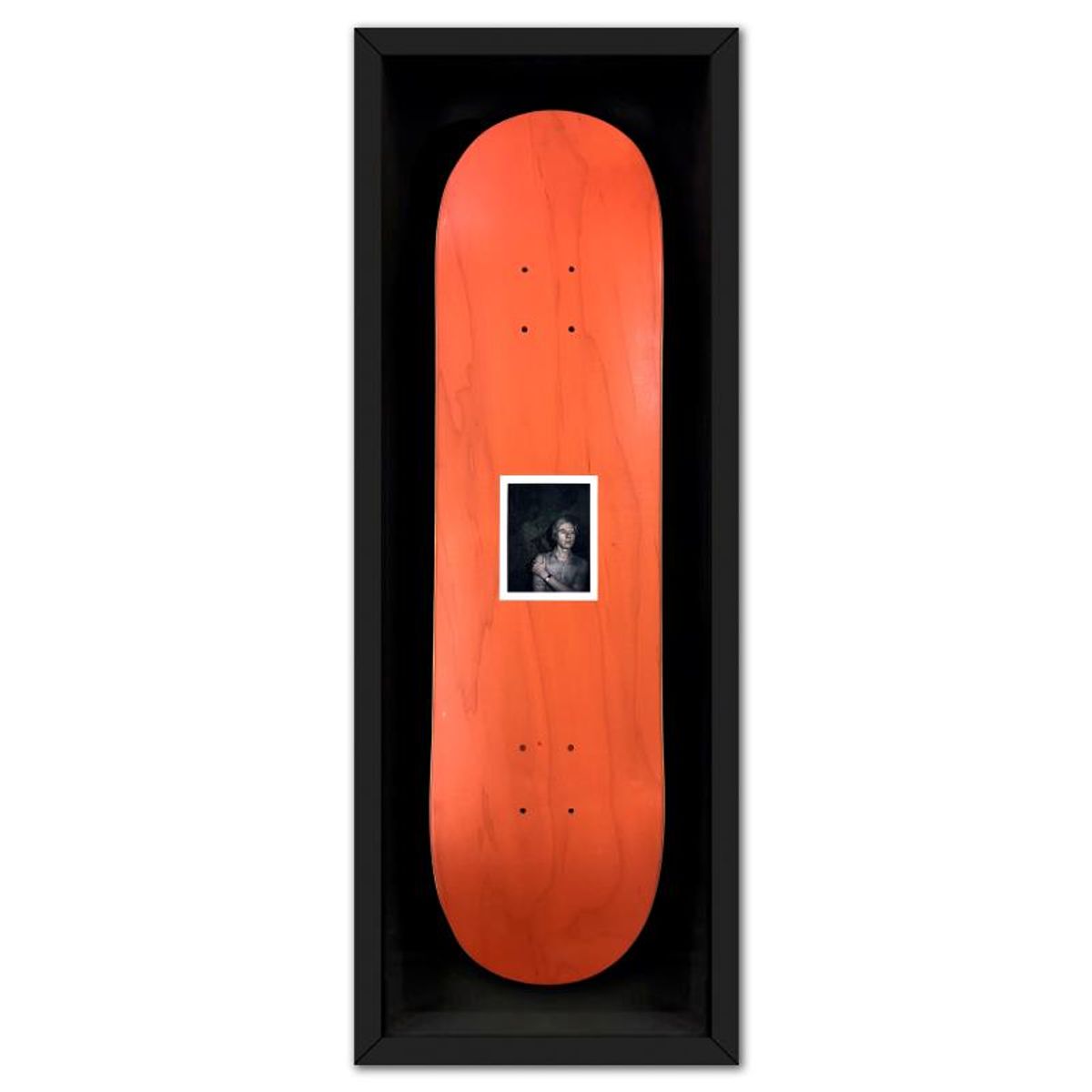 Andy Warhol (1928-1987), "Self-Portrait (Orange)" Framed One-of-a-Kind Unique Edition Skateboard, Signed Inverso with Certificate of Authenticity.