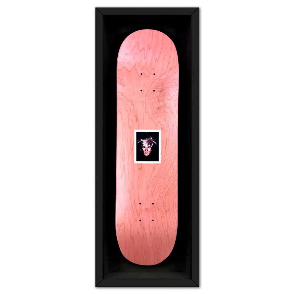 Andy Warhol (1928-1987), "Self-Portrait (Red)" Framed One-of-a-Kind Unique Edition Skateboard, Signed Inverso with Certificate of Authenticity.