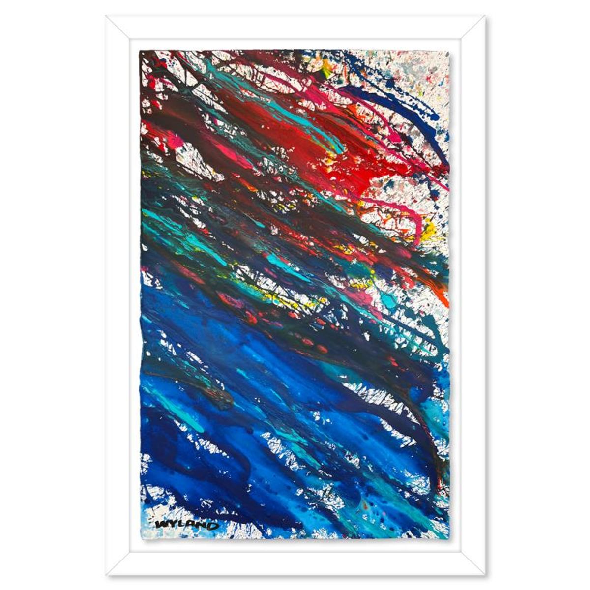 Wyland, Framed Original Painting, Hand Signed by the artist and with a letter of authenticity.