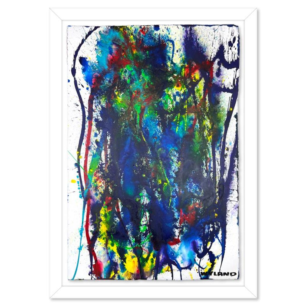 Wyland, Framed Original Painting, Hand Signed by the artist and with a letter of authenticity.