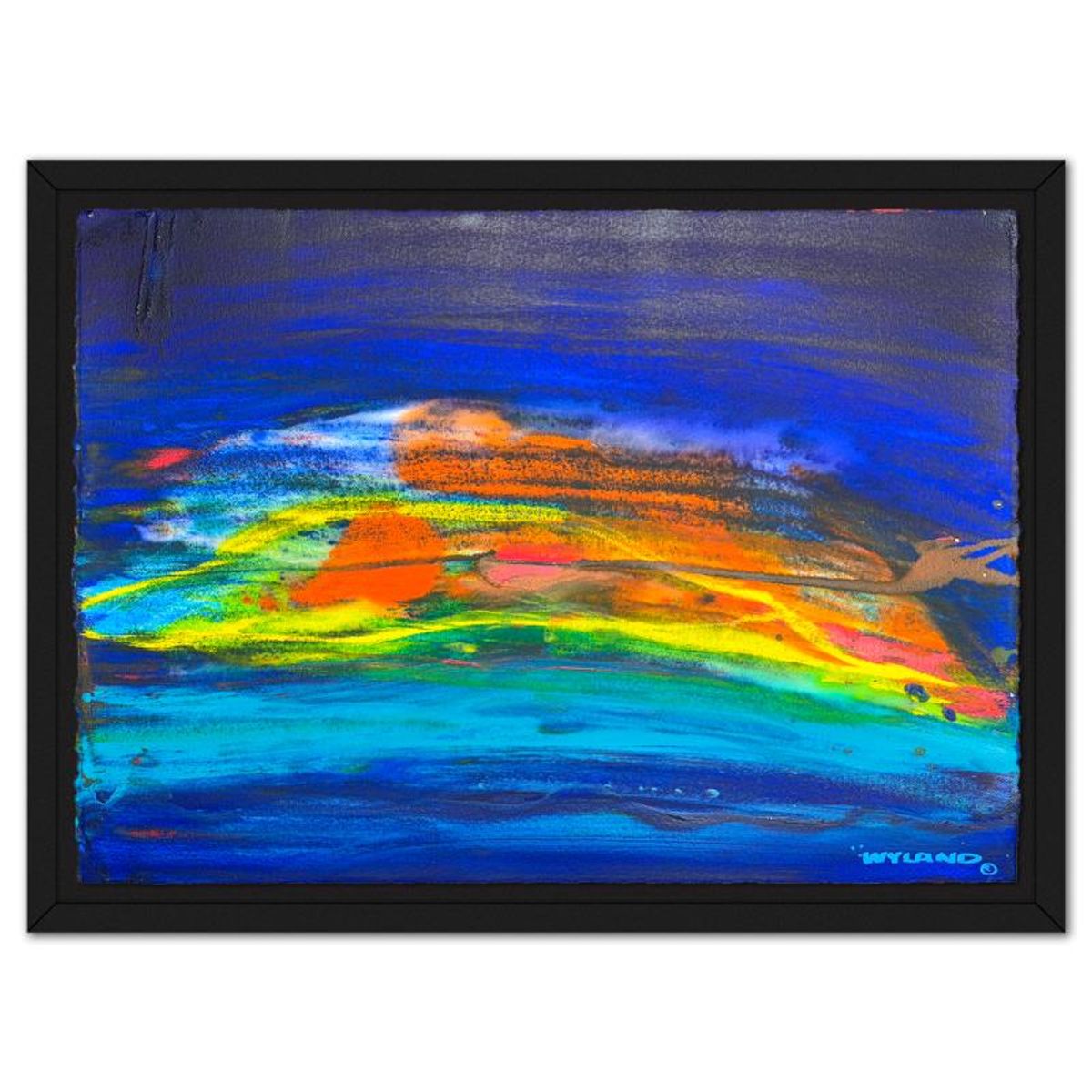 Wyland, Framed Original Watercolor Painting, Hand Signed with Letter of Authenticity.