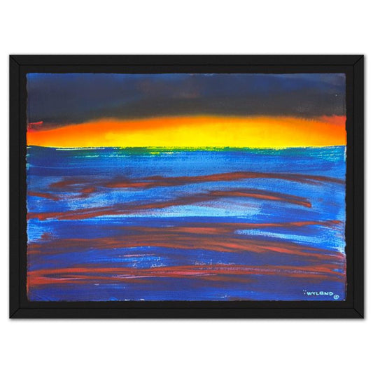 Wyland, Framed Original Watercolor Painting, Hand Signed with Letter of Authenticity.