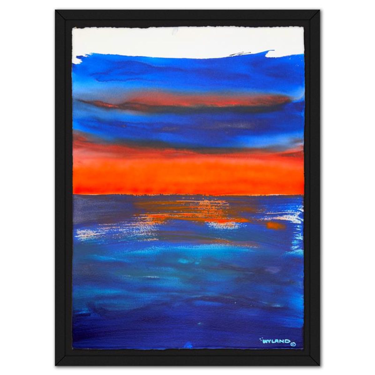 Wyland, Framed Original Watercolor Painting, Hand Signed with Letter of Authenticity.