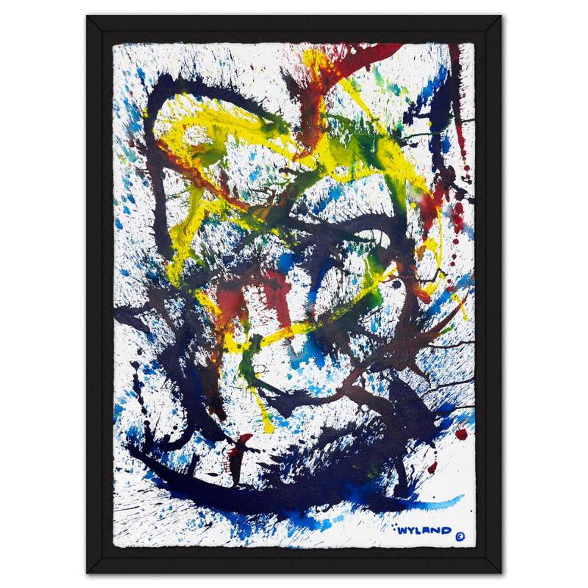Wyland, Framed Original Watercolor Painting, Hand Signed with Letter of Authenticity.