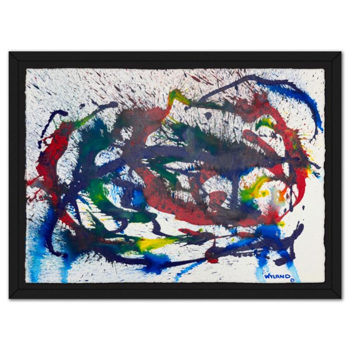 Wyland, Framed Original Watercolor Painting, Hand Signed with Letter of Authenticity.