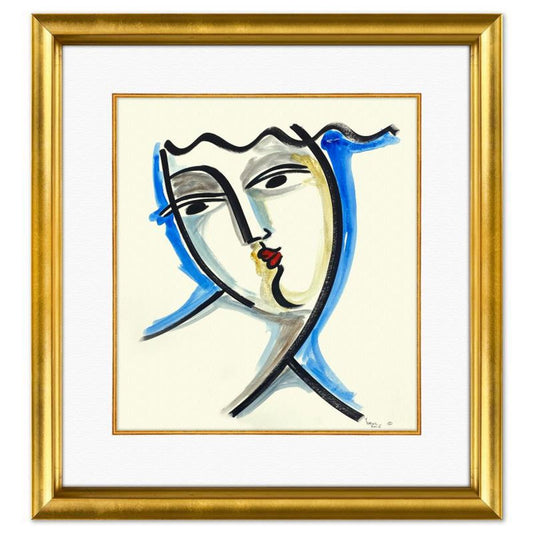 Yuroz, Framed Original Painting, Hand Signed with Letter of Authenticity.