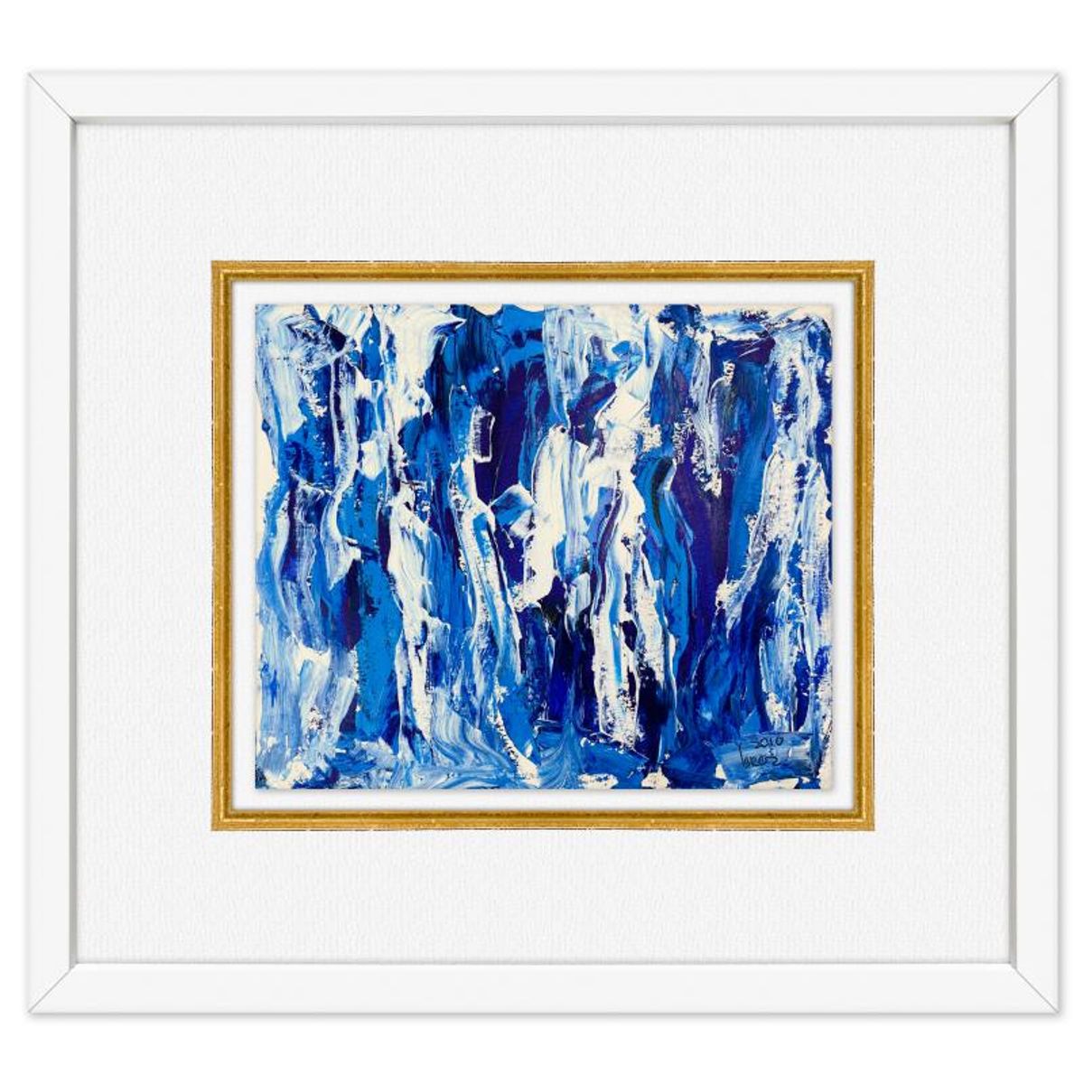 Yuroz, Framed Original Painting, Hand Signed with Letter of Authenticity.