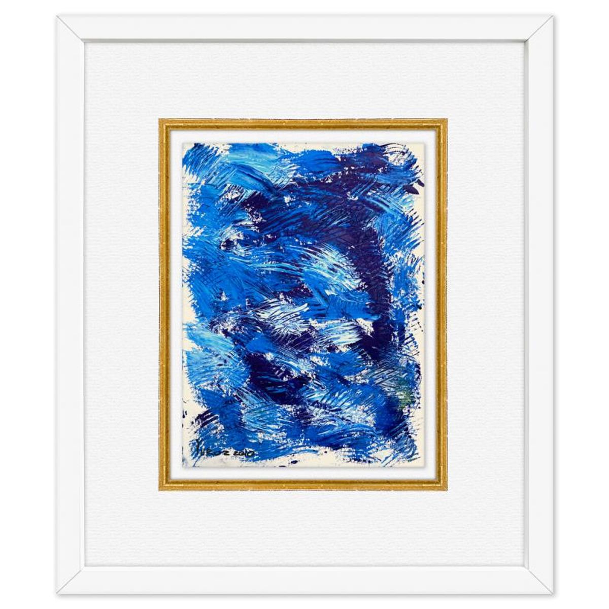 Yuroz, Framed Original Painting, Hand Signed with Letter of Authenticity.