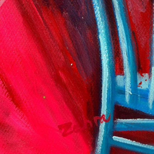 Zahra, Original Acrylic Painting on Canvas, Hand Signed with Letter of Authenticity.